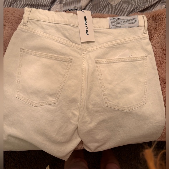 BIMBA Y LOLA White Jeans SIZE 42 - Picture 2 of 5